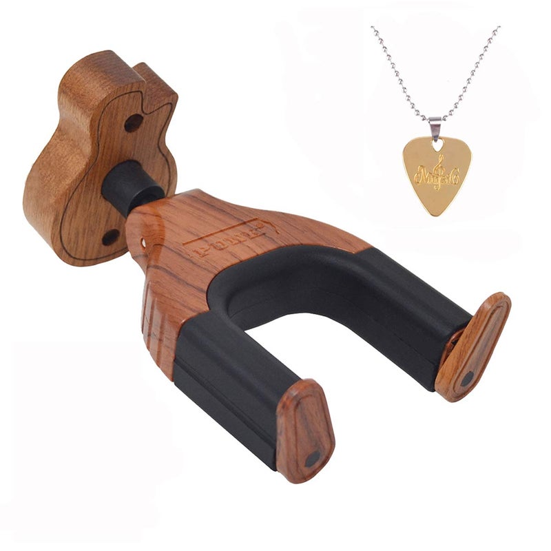 PUNK Guitar Wall Mount Guitar Hanger,Guitar Hook Guitar Stand,Auto Lock Guitar Wall Hanger,with Guitar Pick Necklace,for Acoustic,Electric,Classical,Bass - Image 1